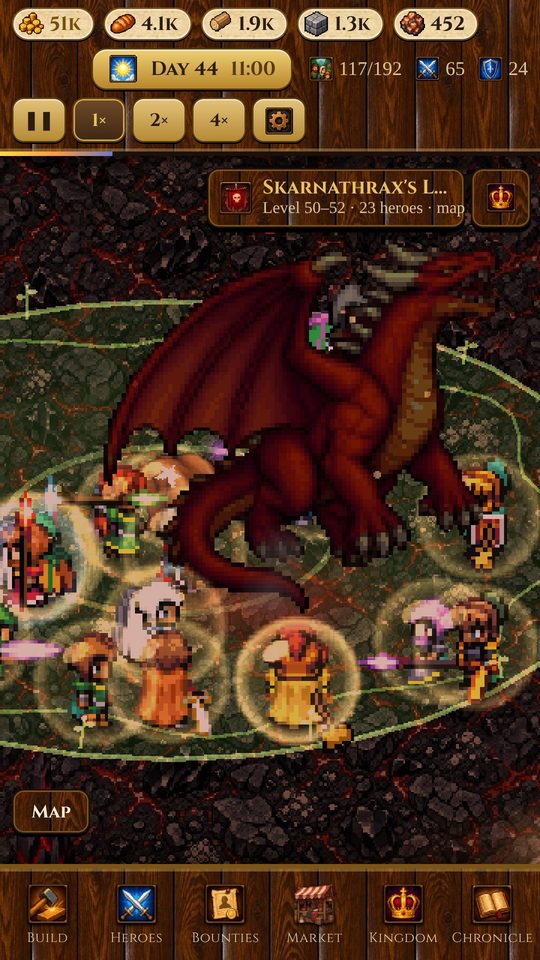 24 heroes in the raid on Skarnathrax the dragon